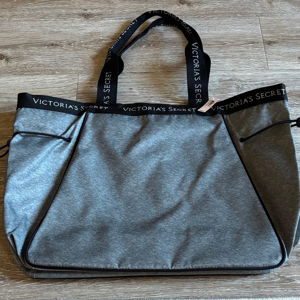 Victoria's Secret Heather Gray Carryall Nylon Travel Bag